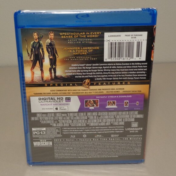 HUNGER GAMES Catching Fire / New Blu-ray Disc + DVD  + Digital HD Ultraviolet - Picture 6 of 10